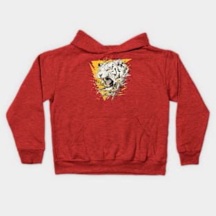 white tiger Kids Hoodie